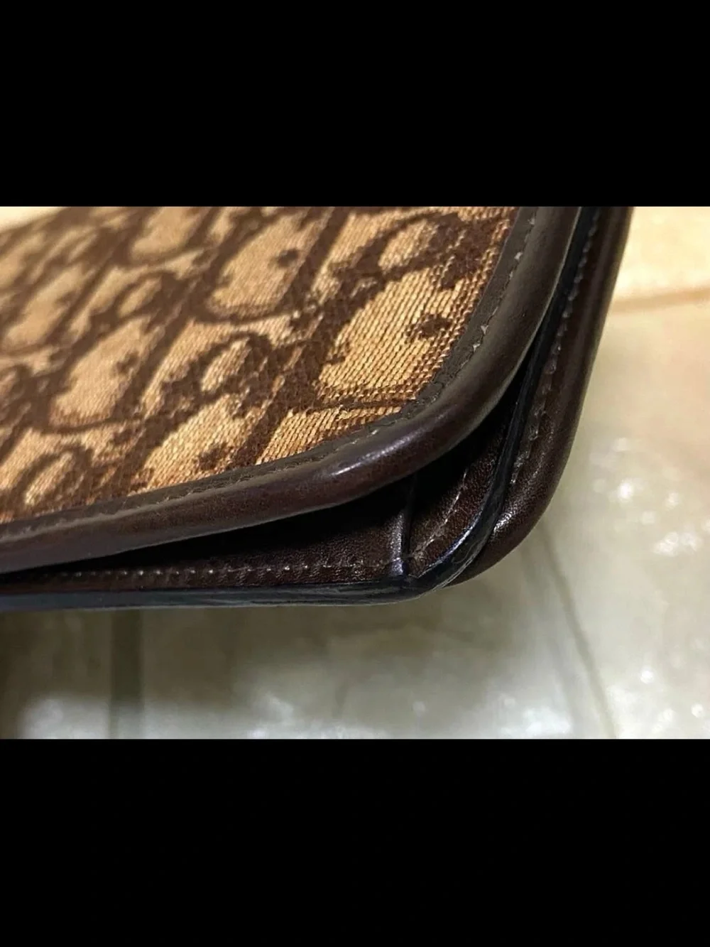 Dior Brown Signature Jacquard Wallet